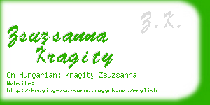 zsuzsanna kragity business card